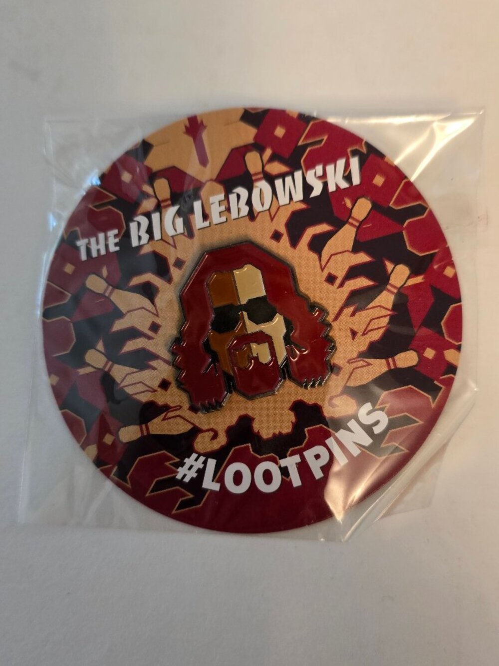 "The Dude" Enamel Lapel Pin or Tie Pin from The Big Lebowski Loot Crate May 2018